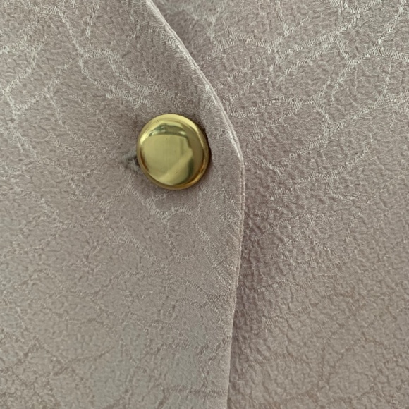 INCREDIBLE vintage pale purple double breasted duster coat with gold buttons - Picture 12 of 16